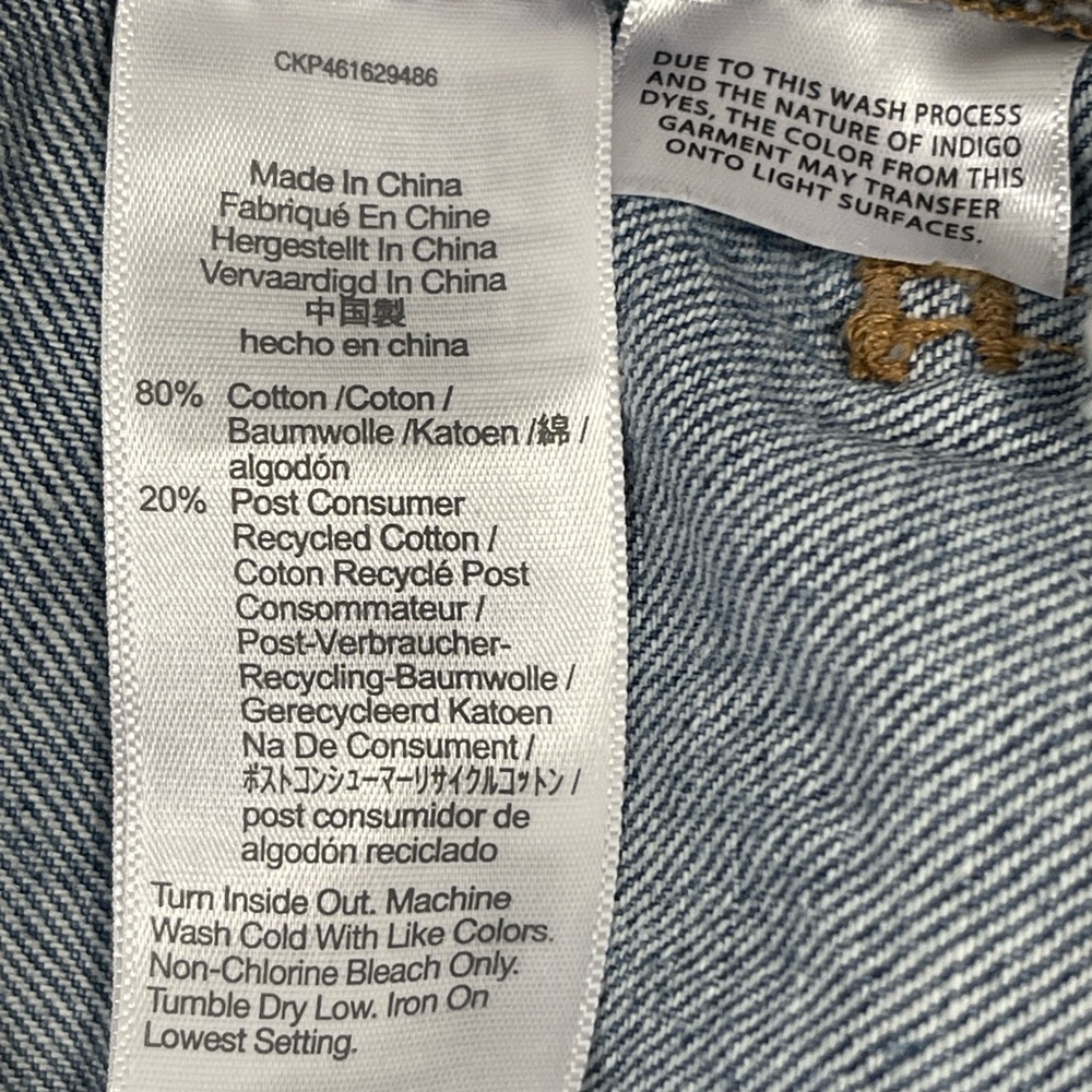Madewell super wide leg jeans Indigo Denim Trousers 27 - Picture 7 of 8
